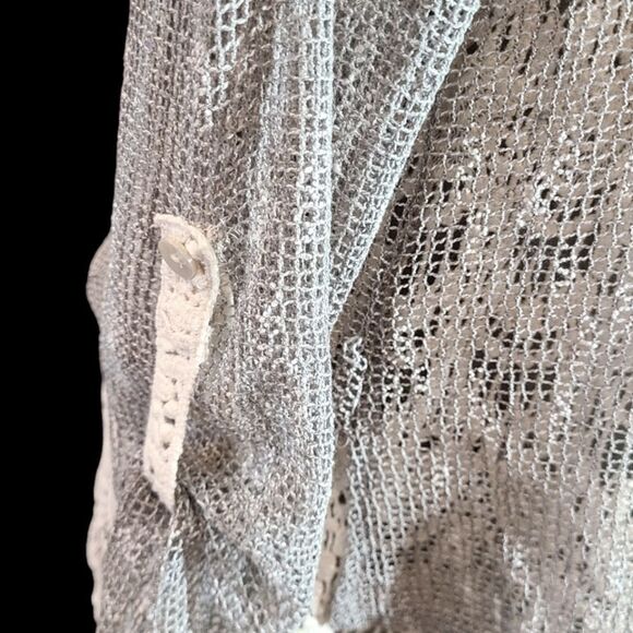 KRAZY KAT Venetian Lace and Sequined Mesh Tunic sz M - Picture 6 of 13